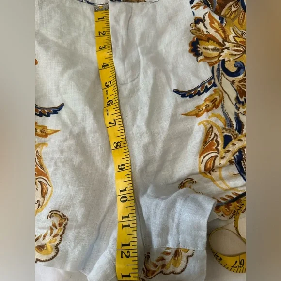 Joie 100% Linen High Waist Floral Shorts - Picture 5 of 6